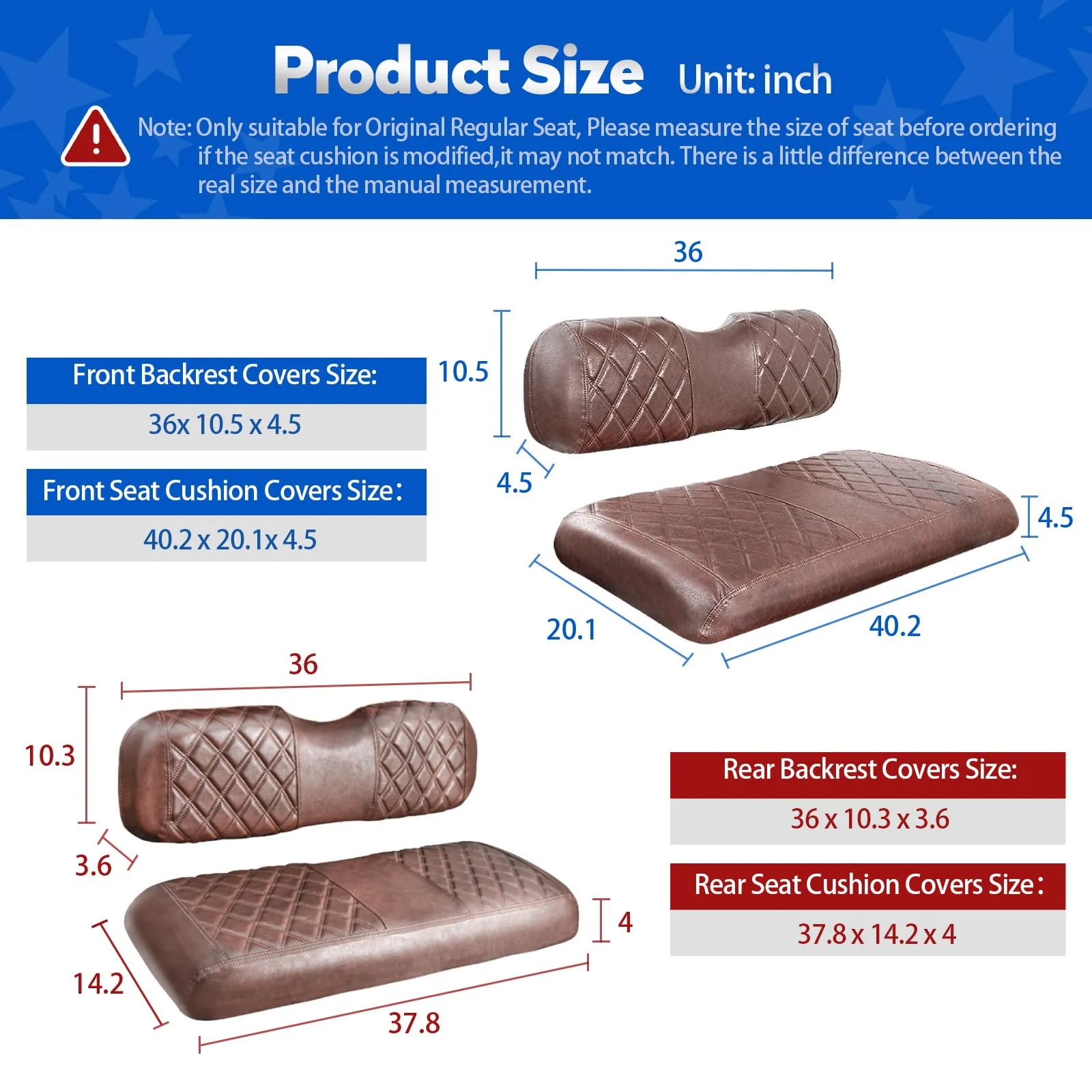 NOKINS E-Z-GO TXT/RXV Seat Covers with Armrests image 4