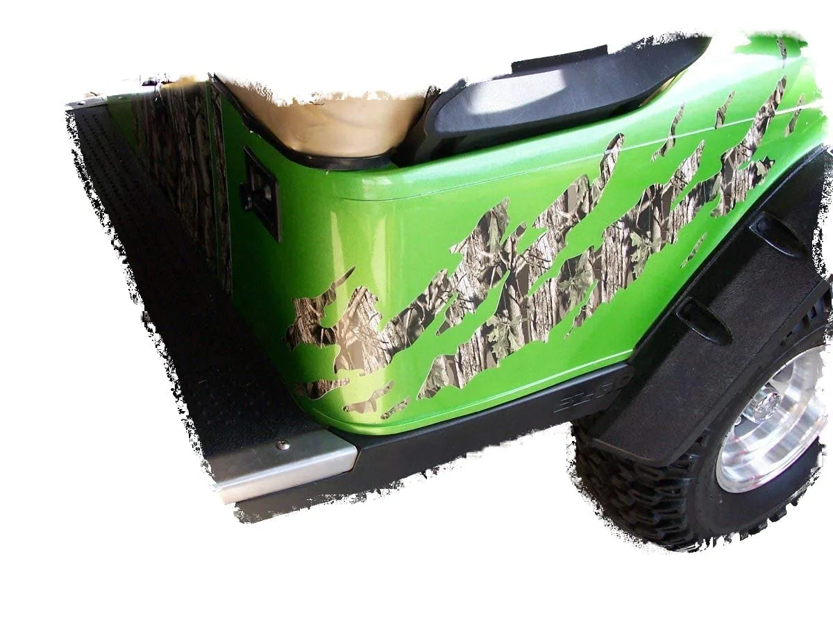 Generic Ripped Camouflage Golf Cart Decal Set — MPN golf161