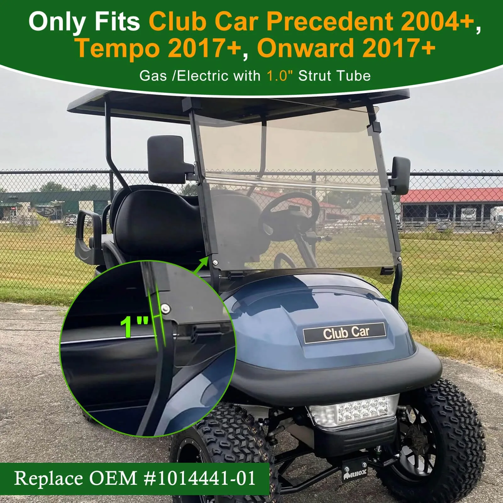 Cartalia Windshield Clip Kit for Club Car Precedent, Tempo & Onward image 2