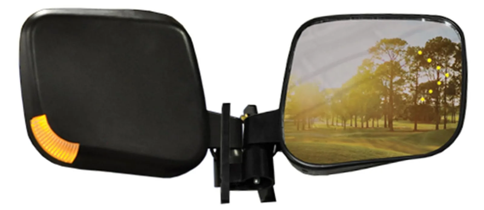MadJax Side Mirrors with LED Blinkers for Golf Carts (Pair)