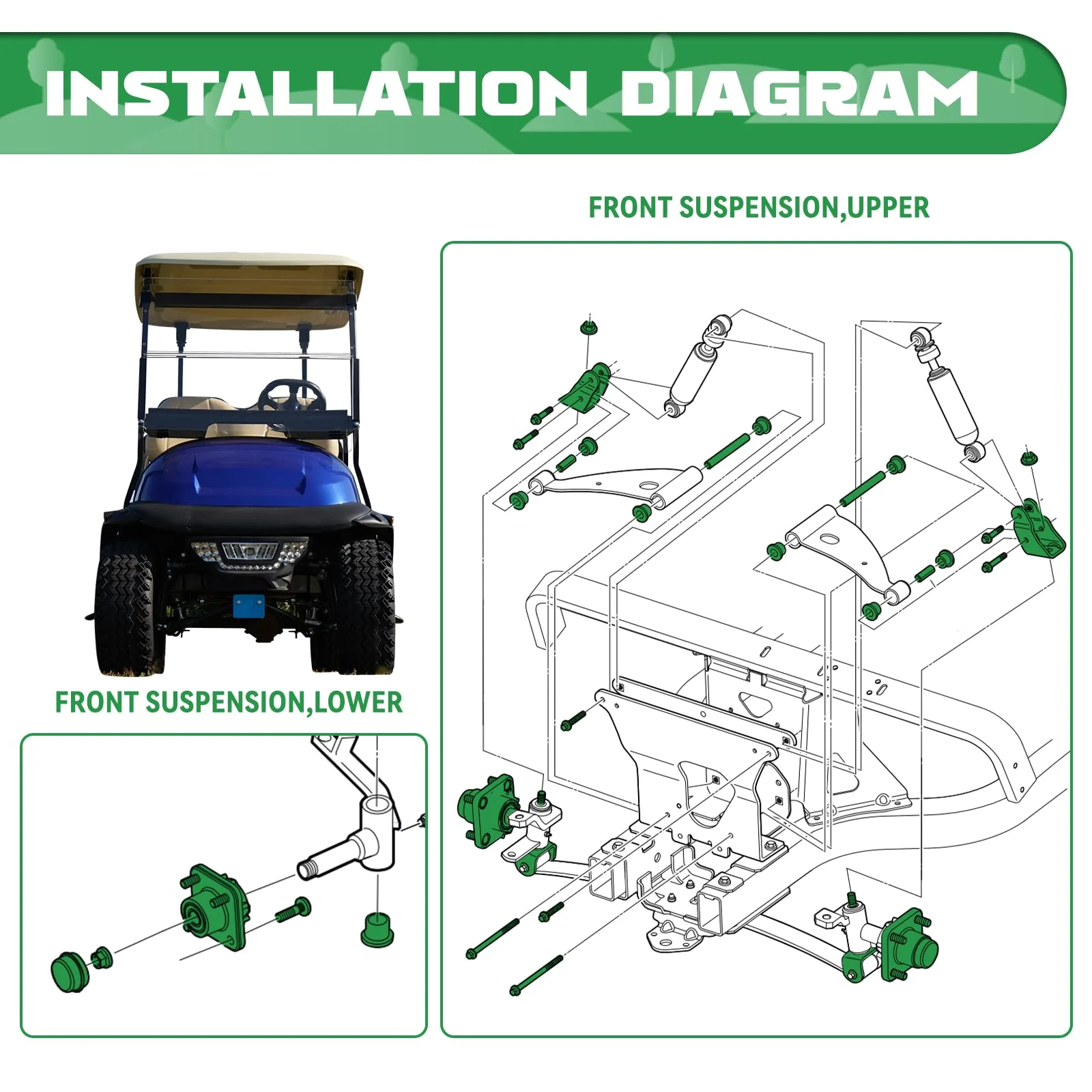XUANYUDG0769 Club Car Precedent Repair Kit XY-001 image 3