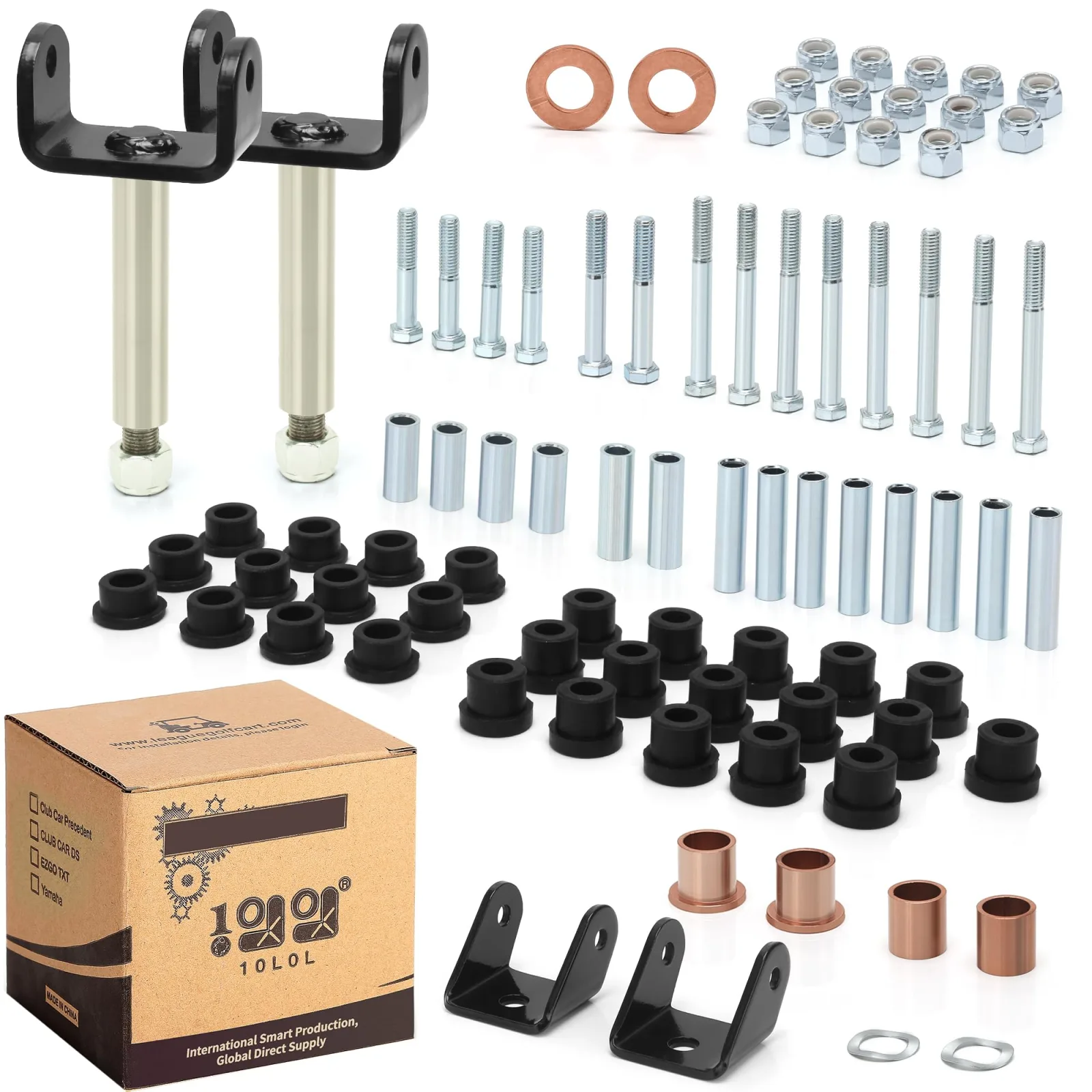 10L0L Club Car DS Front & Rear Suspension Bushing Kit