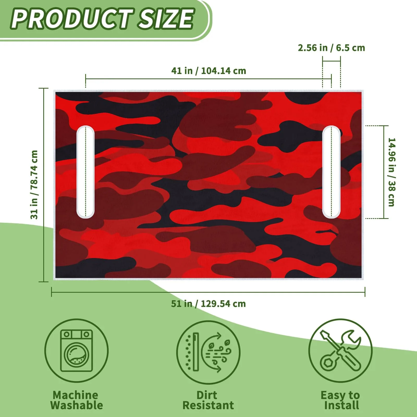 Tiveruda Golf Cart Seat Cover for Double Seats image 2