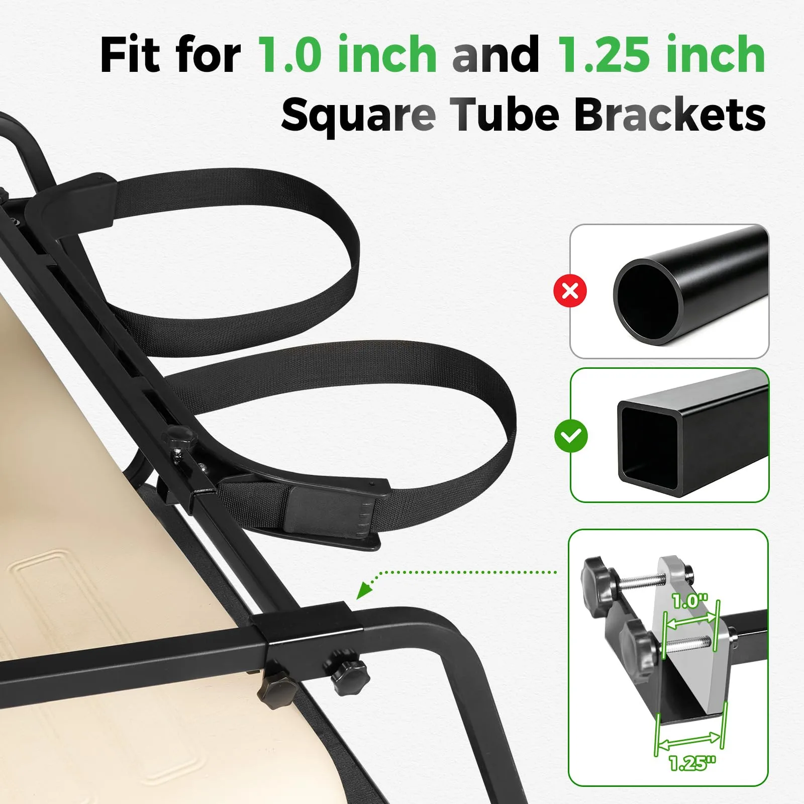 Tecoom TCGFBagHolder Golf Cart Bag Holder Bracket image 3