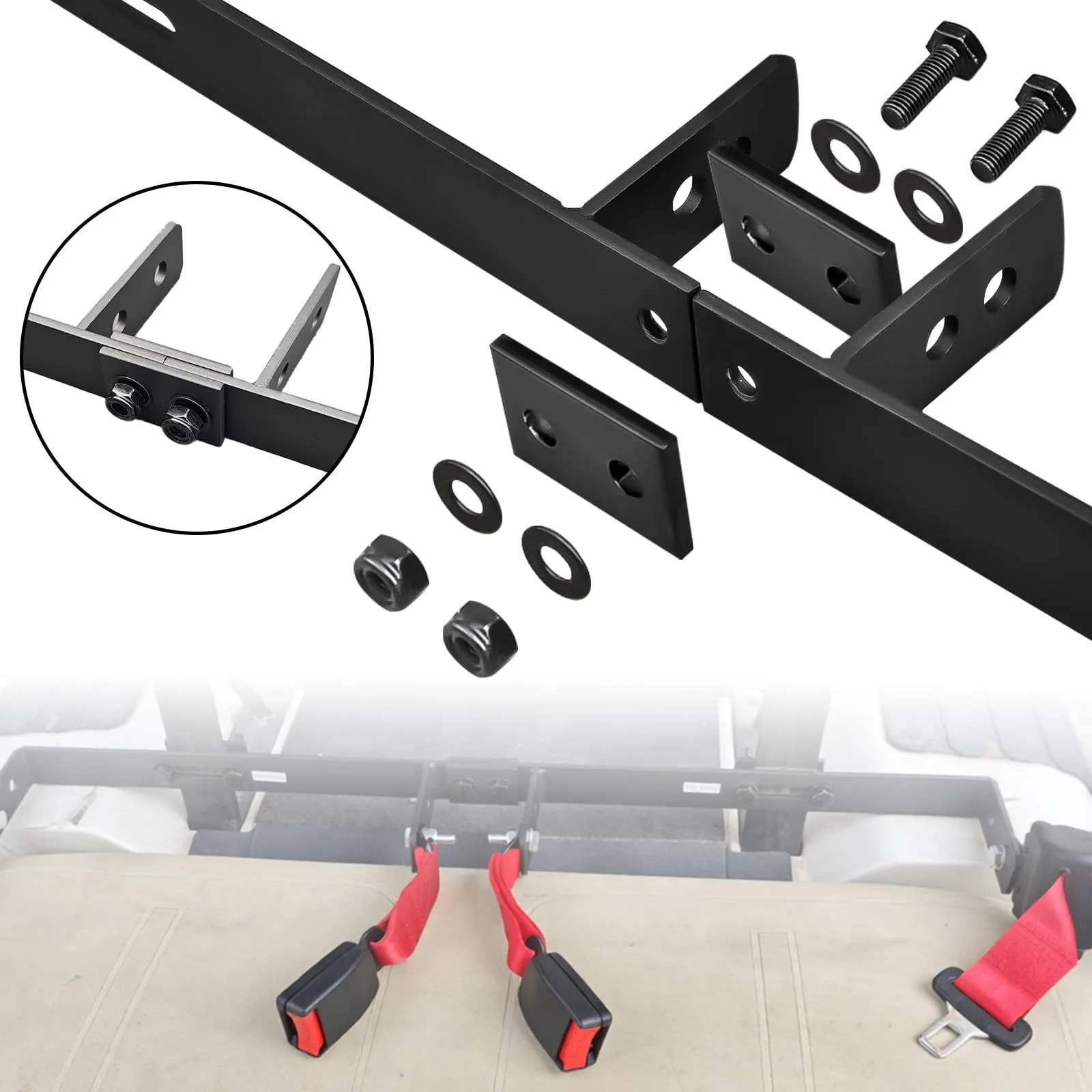 Orle Oko Golf Cart Seat Belt Kit for E-Z-G-O TXT and Club Car DS image 2