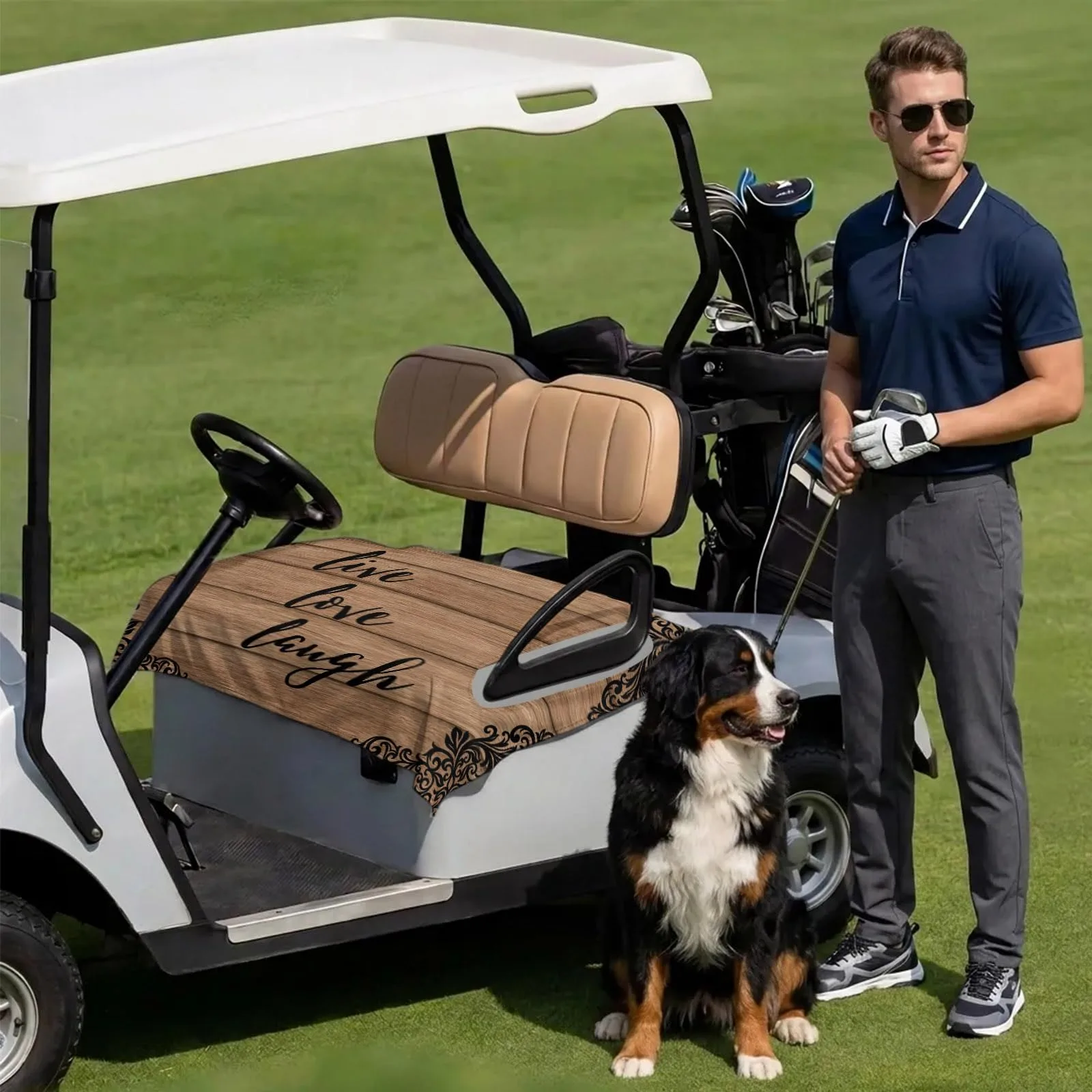 DecorLovee Golf Cart Seat Cover for 2-Seater Carts image 3
