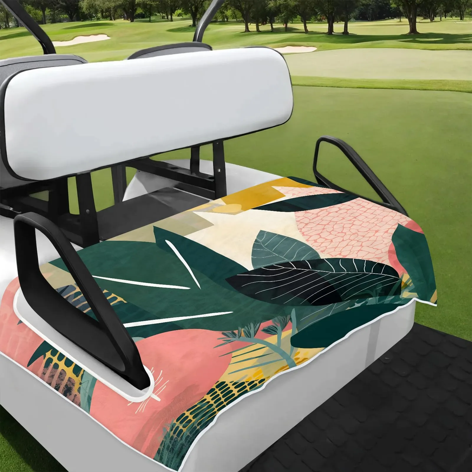 Tiveruda Golf Cart Seat Cover for Double Seats, 51 x 31 in