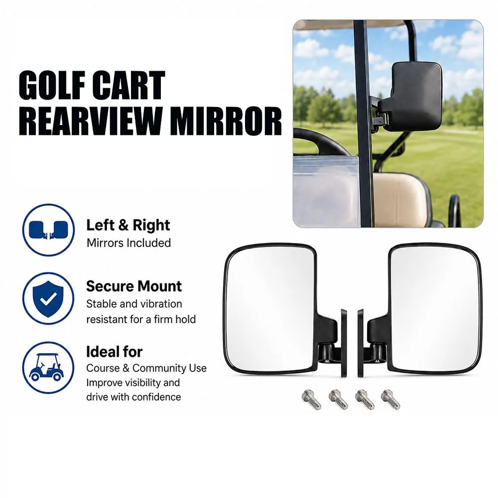 BDKZANLY Rearview Mirror for E-Z-GO Express 6 Elite image 4