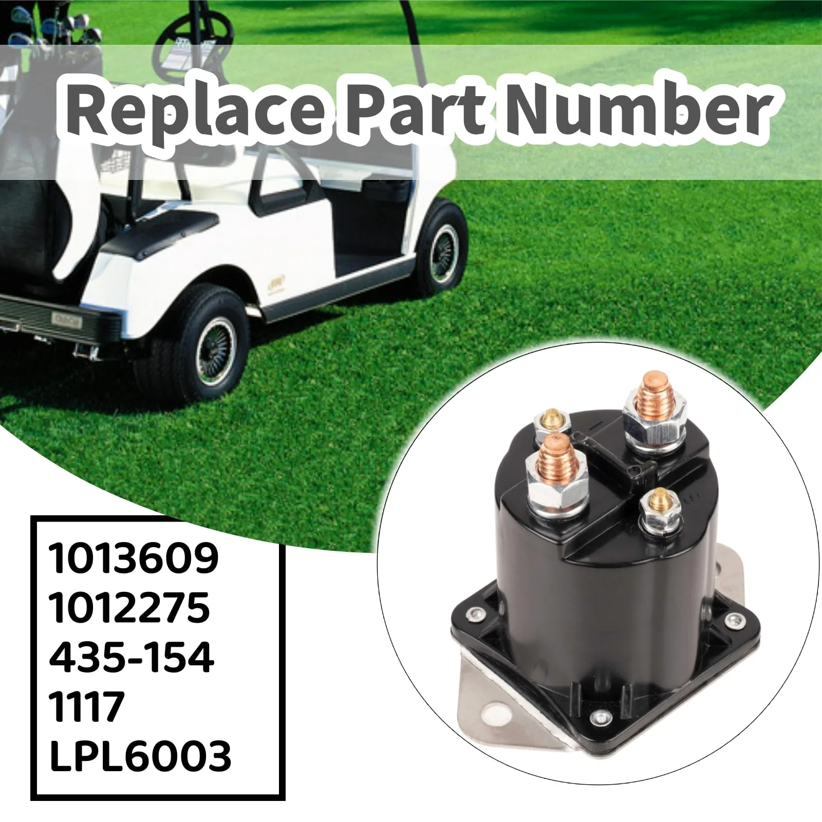 Haokixin 12V Solenoid for Club Car DS & Precedent Gas image 4