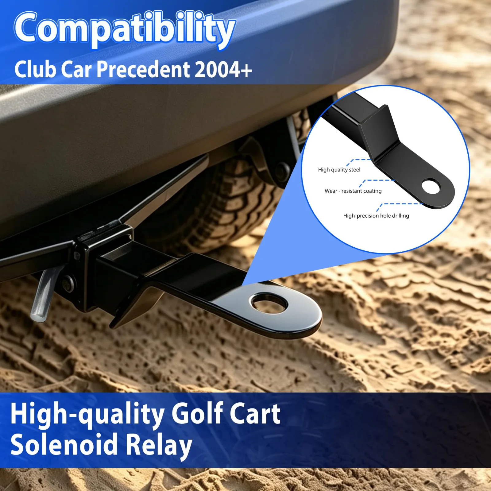 Mixopoly Trailer Hitch for Club Car Precedent | MN-249A-MG image 4