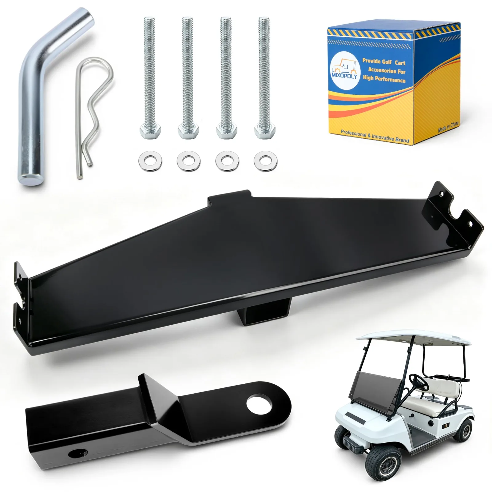 Mixopoly Trailer Hitch for Club Car Precedent | MN-249A-MG