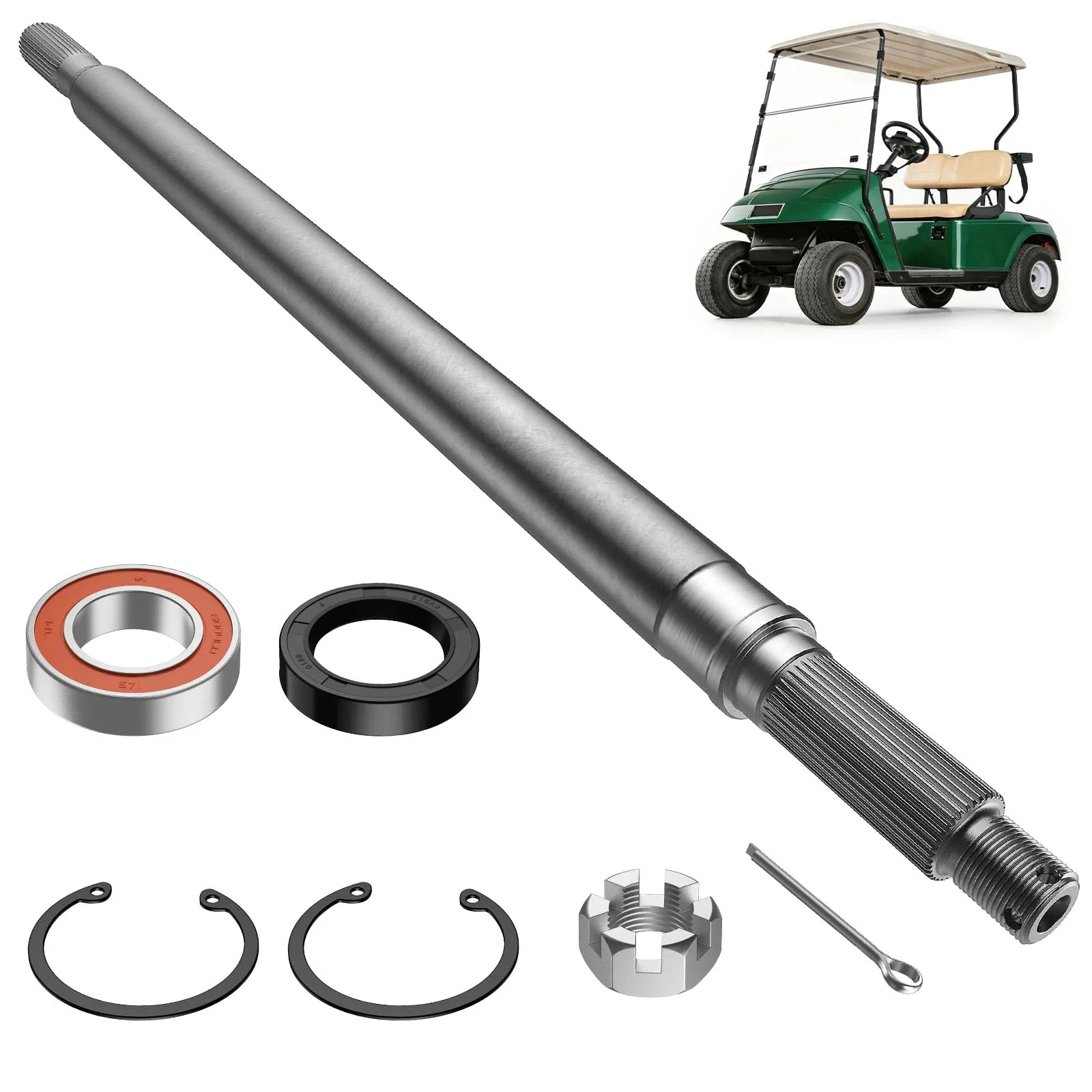 DRIVE UP Rear Splined Axle for E-Z-GO TXT Electric Carts
