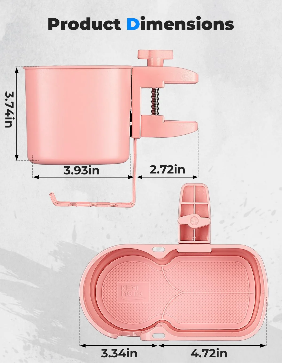 KEMIMOTO 3-in-1 Desk Cup Holder with Headphone Hanger image 2
