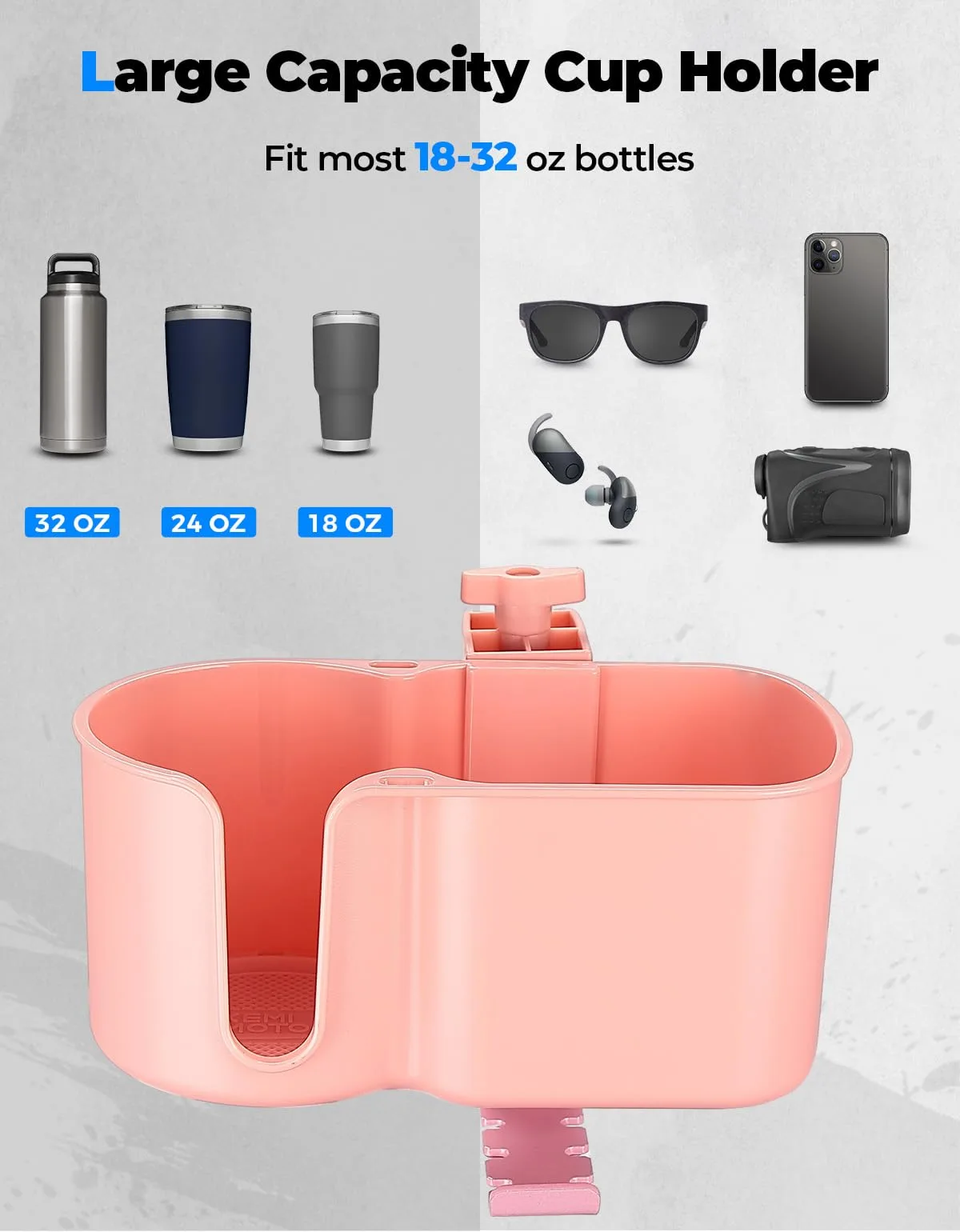 KEMIMOTO 3-in-1 Desk Cup Holder with Headphone Hanger image 4