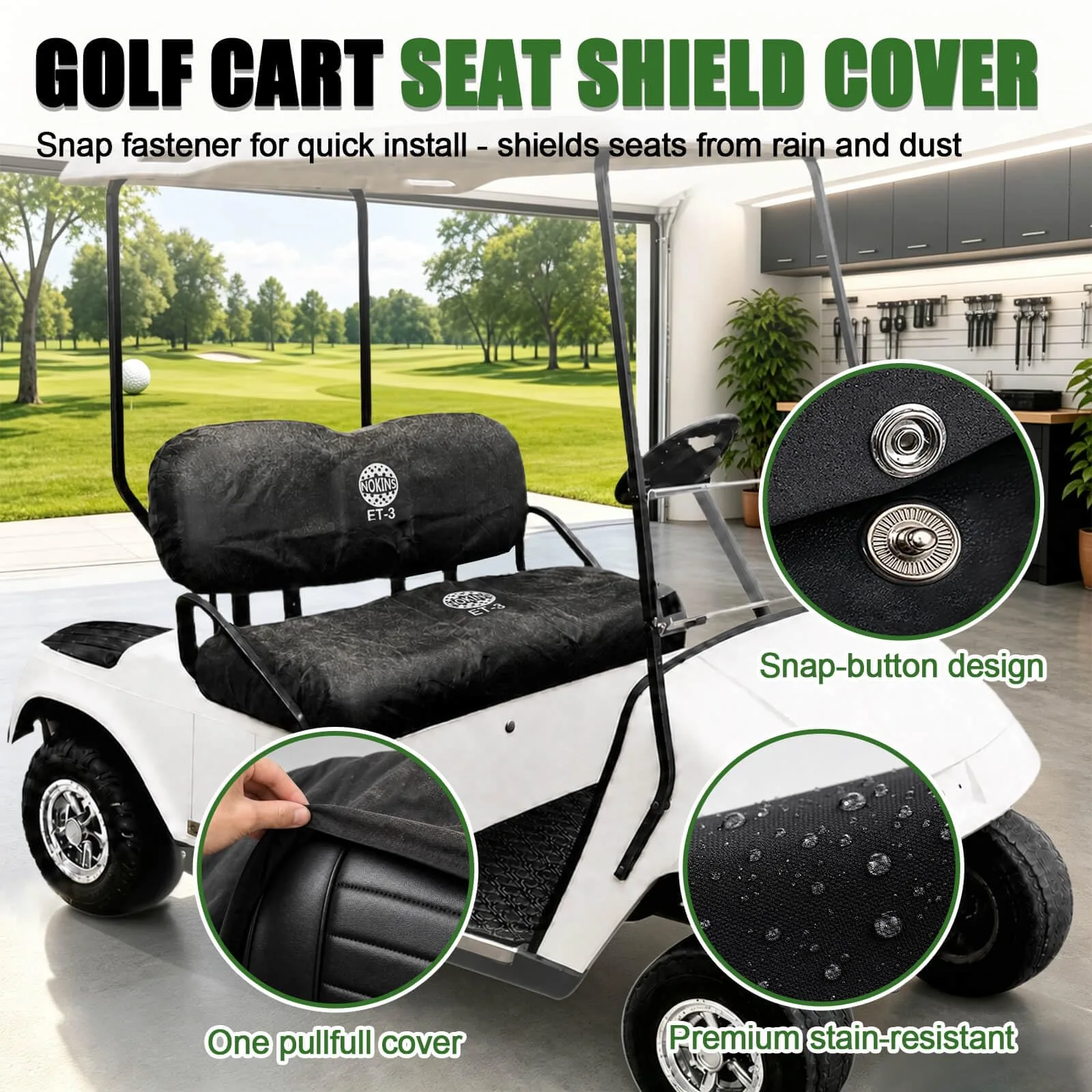 NOKINS Front Seat Cushion Kit for E-Z-GO TXT/RXV image 4