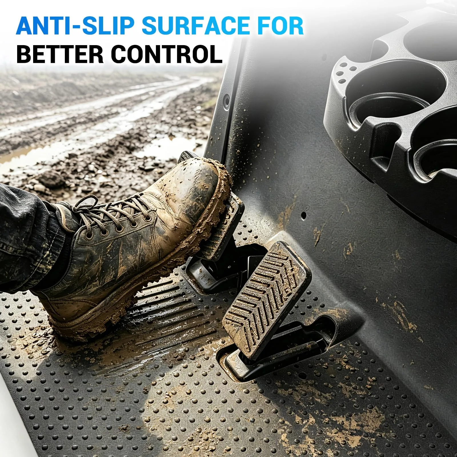 CartClan Brake Pedal Pad Cover for E-Z-GO RXV (CT-0093) image 4