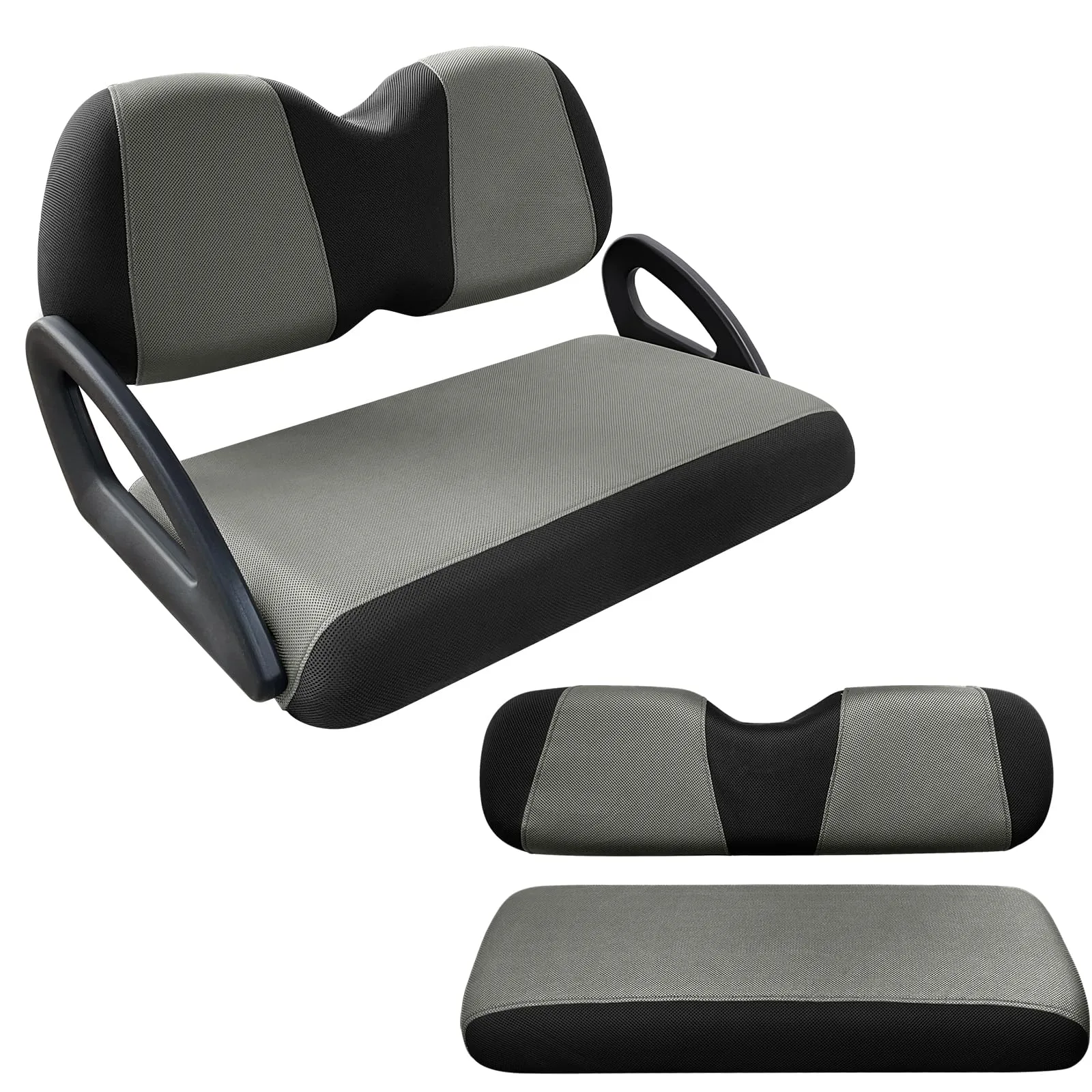 WEIMELL Front & Rear Golf Cart Seat Covers for Club Car Precedent & Yamaha G29 Drive2