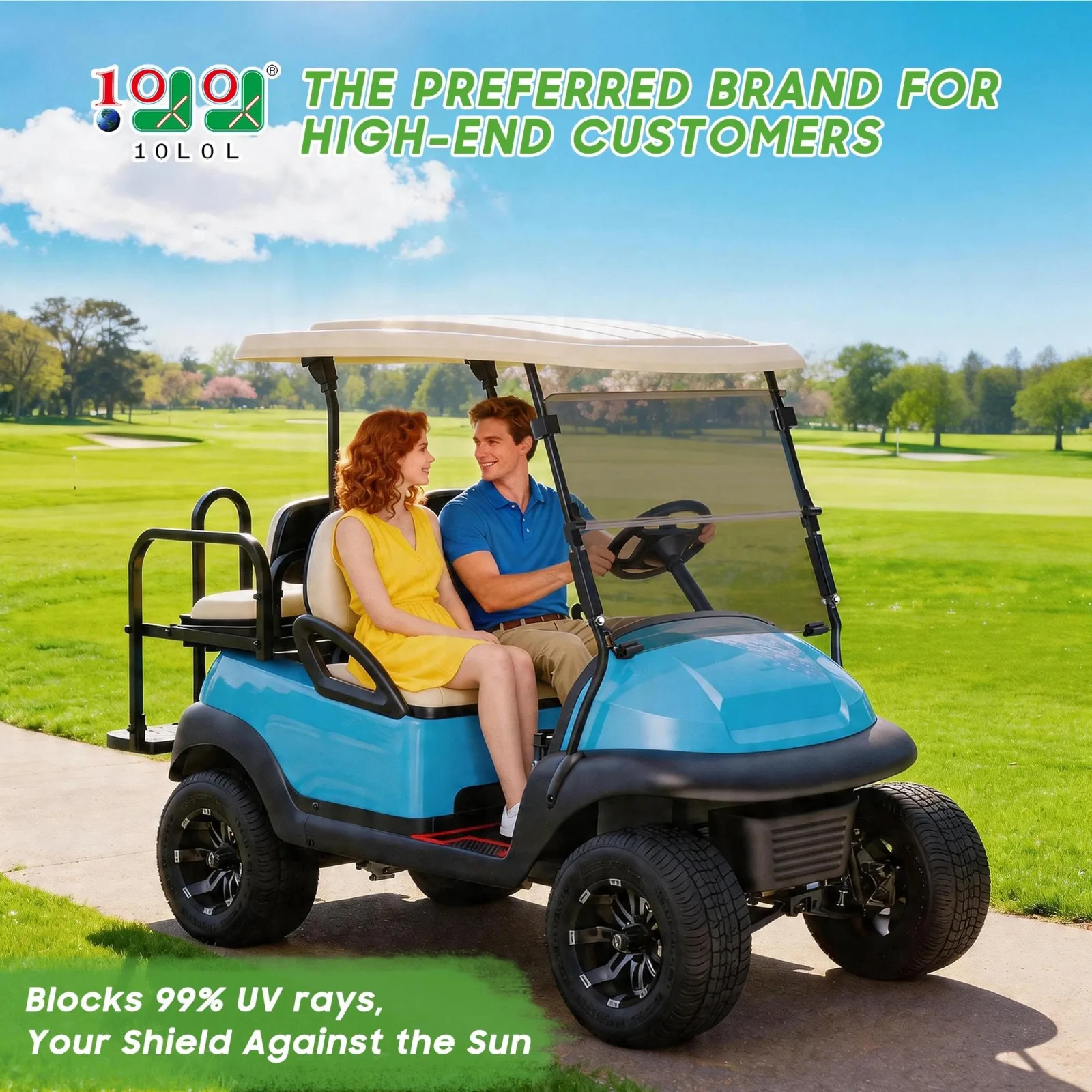 10L0L Windshield for Club Car Precedent, Tempo & Onward image 2