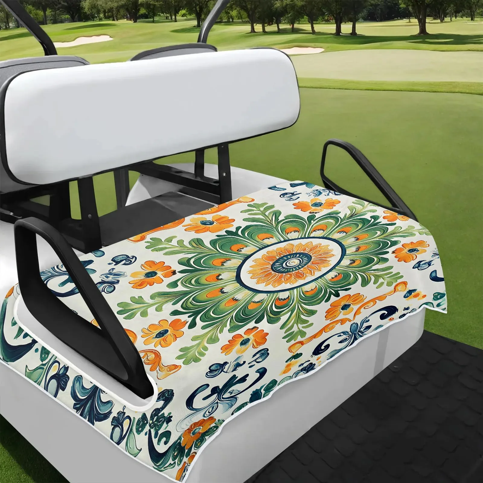 Tiveruda Golf Cart Seat Cover for Double Seats, 51 x 31 in