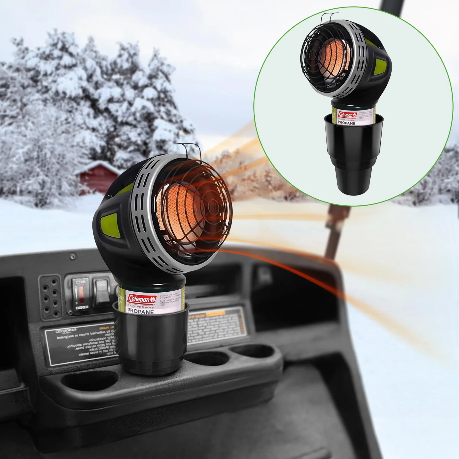 10L0L E20003020 Golf Cart Heater Propane Cup Holder image 2