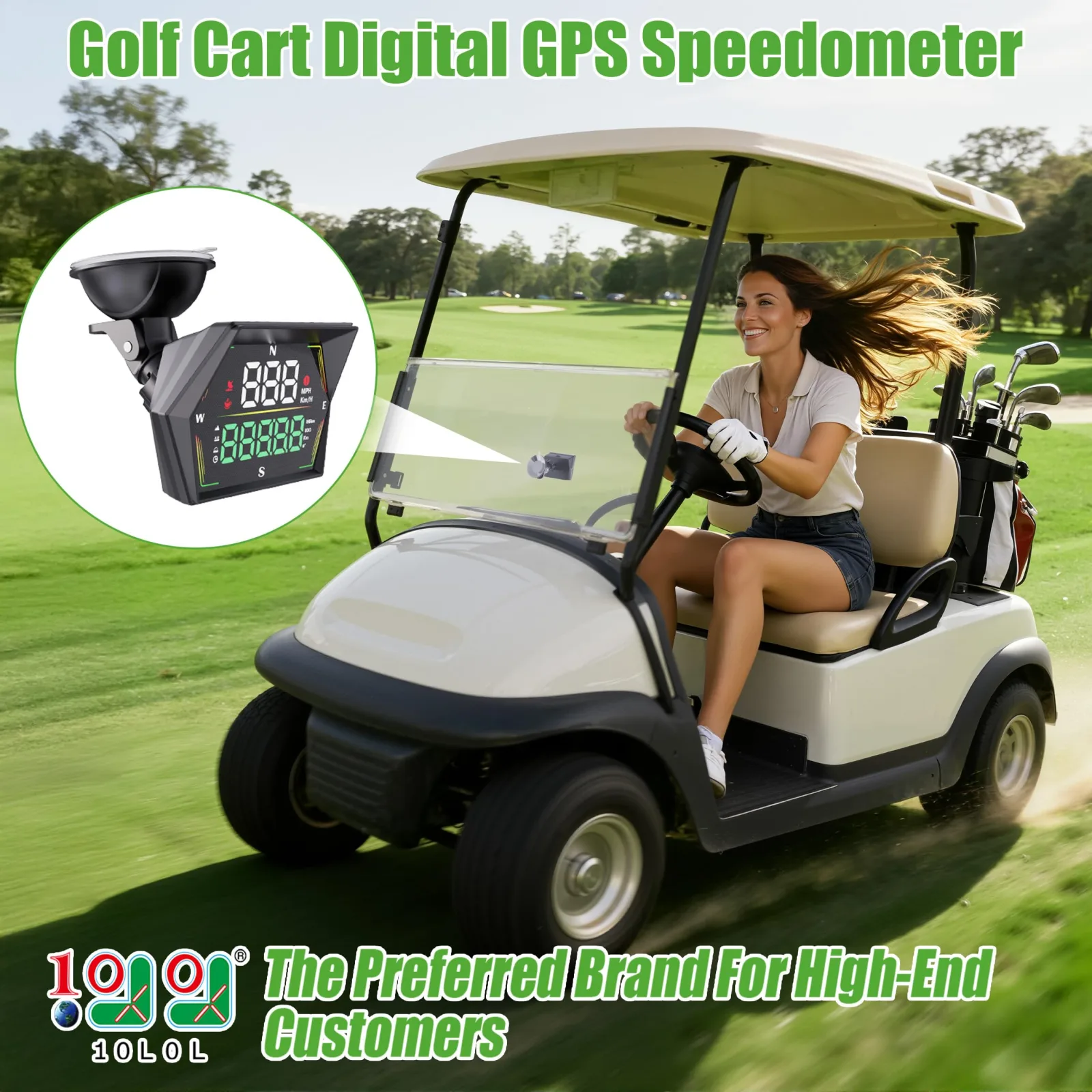 10L0L Golf Cart GPS Speedometer ELE-00026-J image 2
