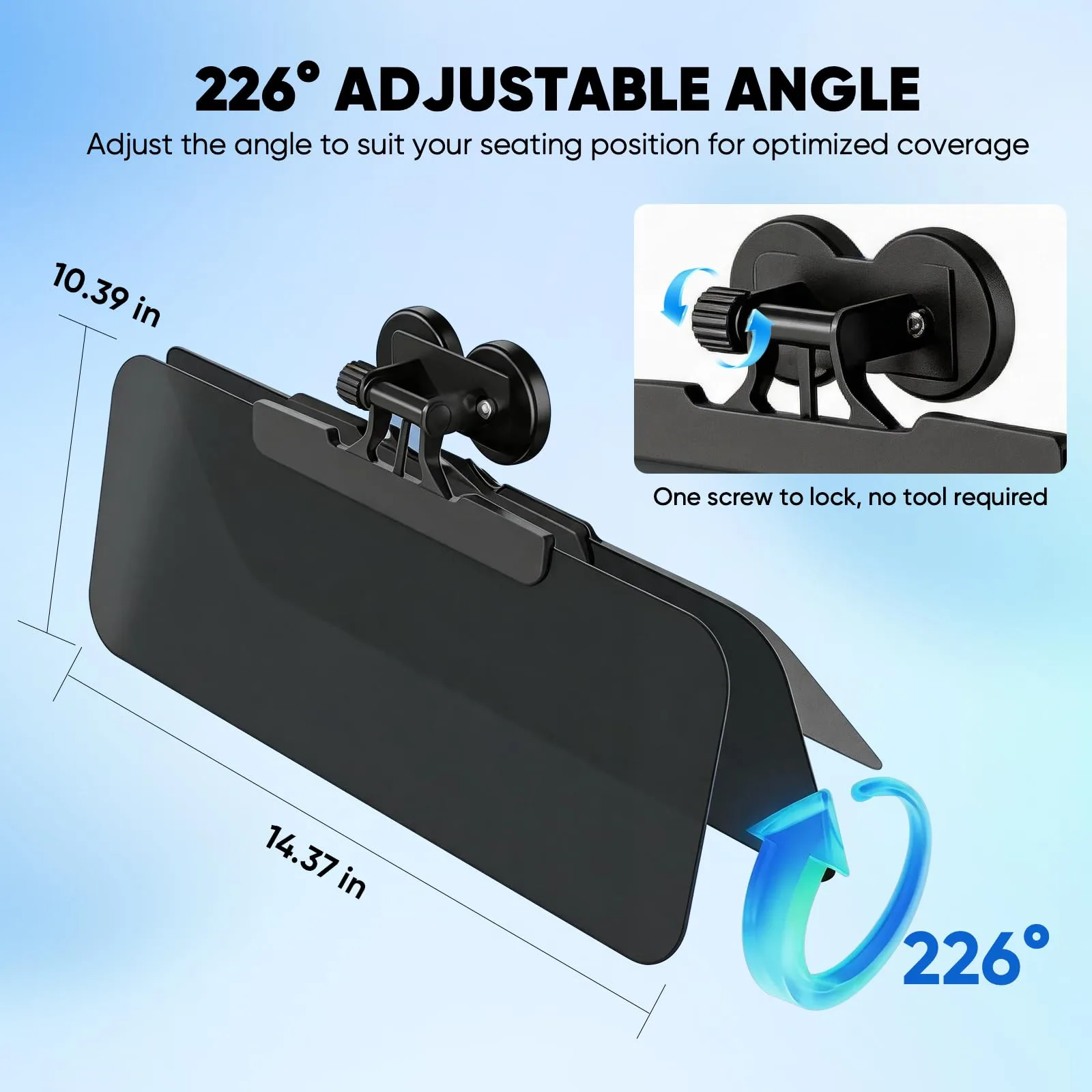 MiracDan Magnetic Golf Cart and UTV Sun Visors 2-Pack image 3