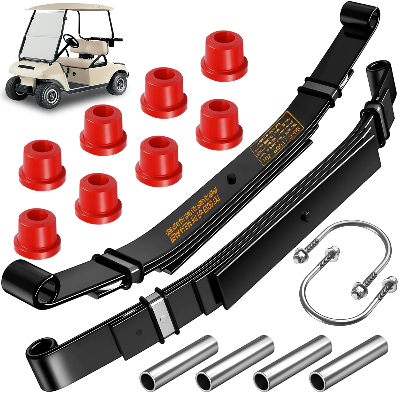 RIZINKART DS4LF Rear Leaf Spring Kit for Club Car DS