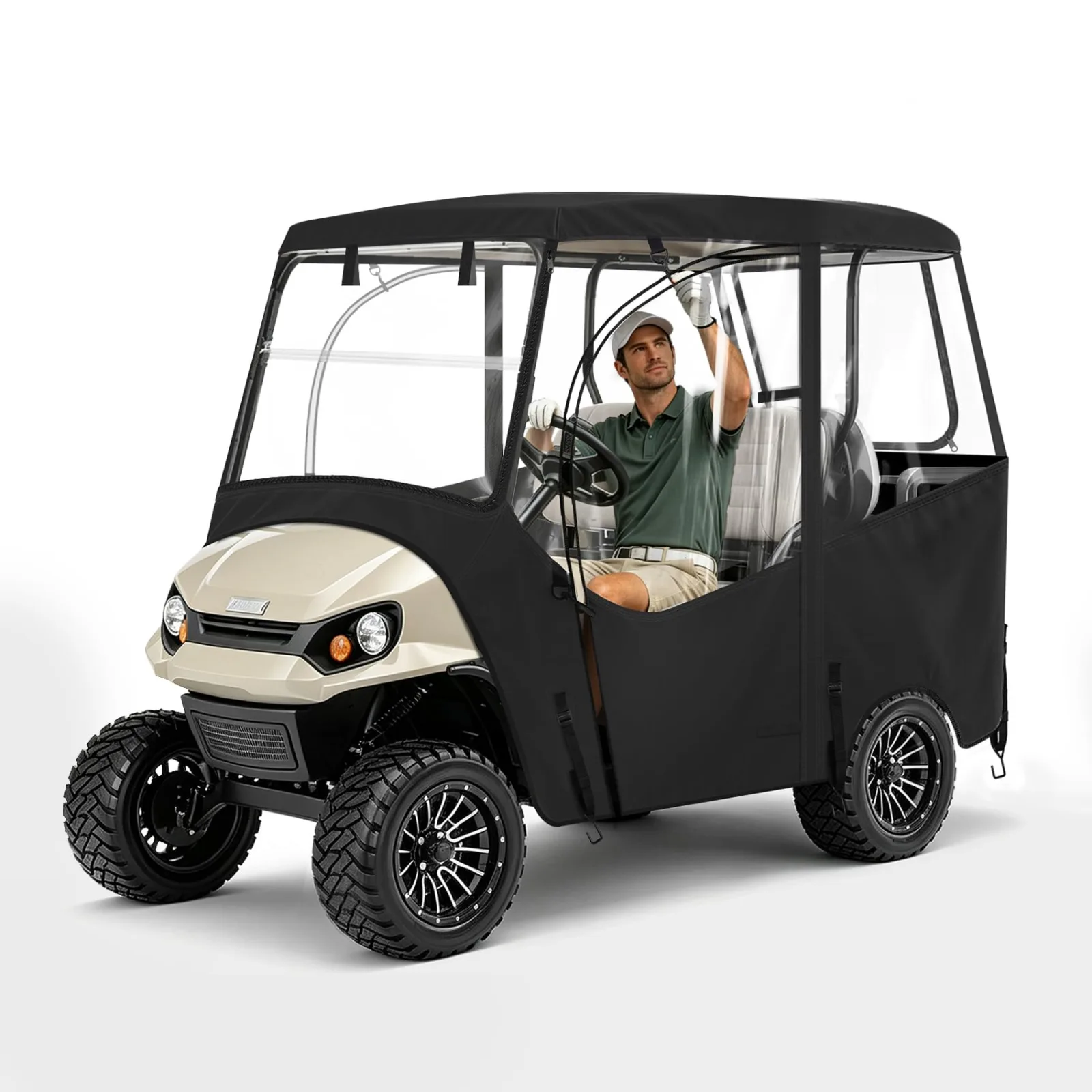 Explore Land 4-Passenger Golf Cart Enclosure, 59-Inch Roof