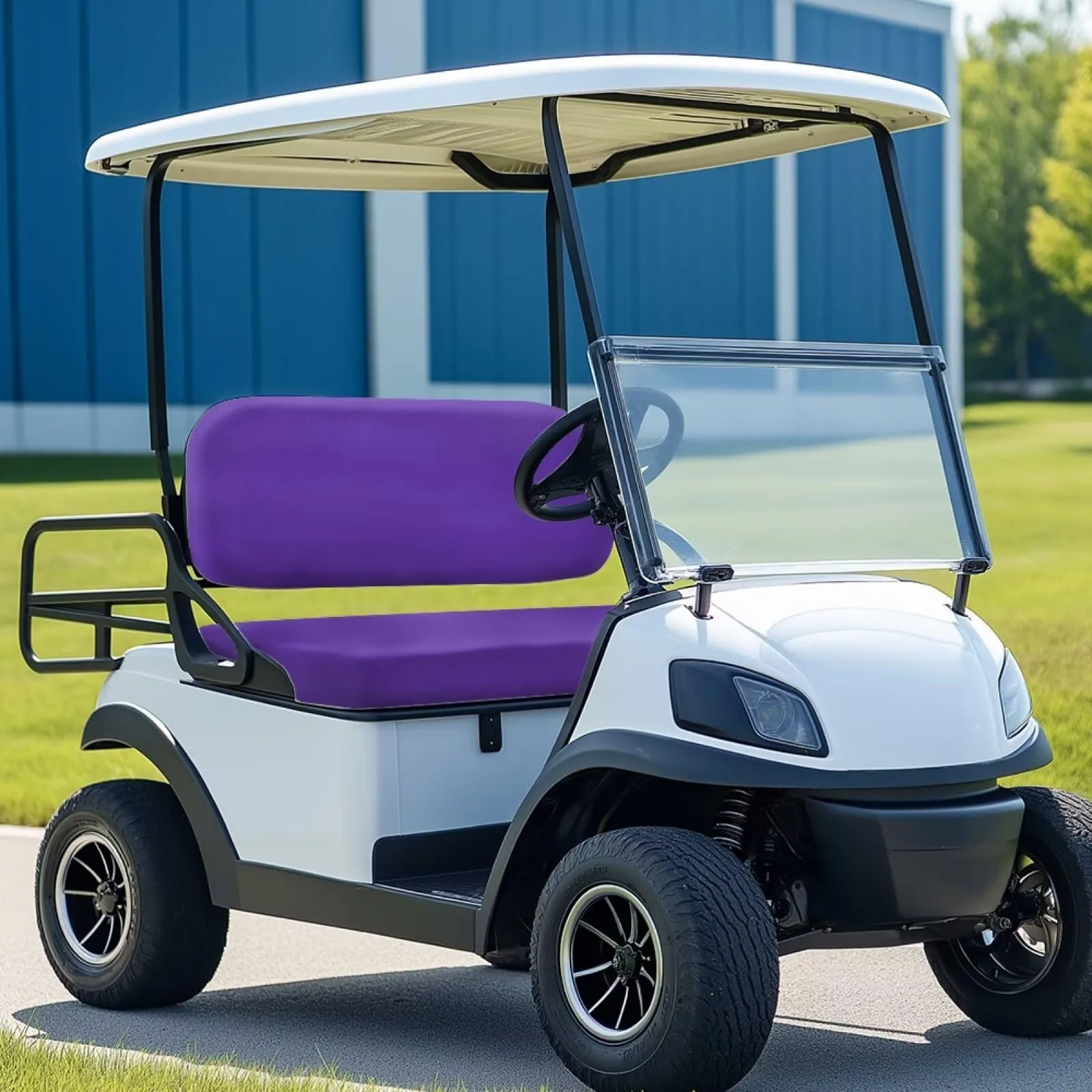 Knextrepoy Dark Purple Golf Cart Seat Cover Set image 3