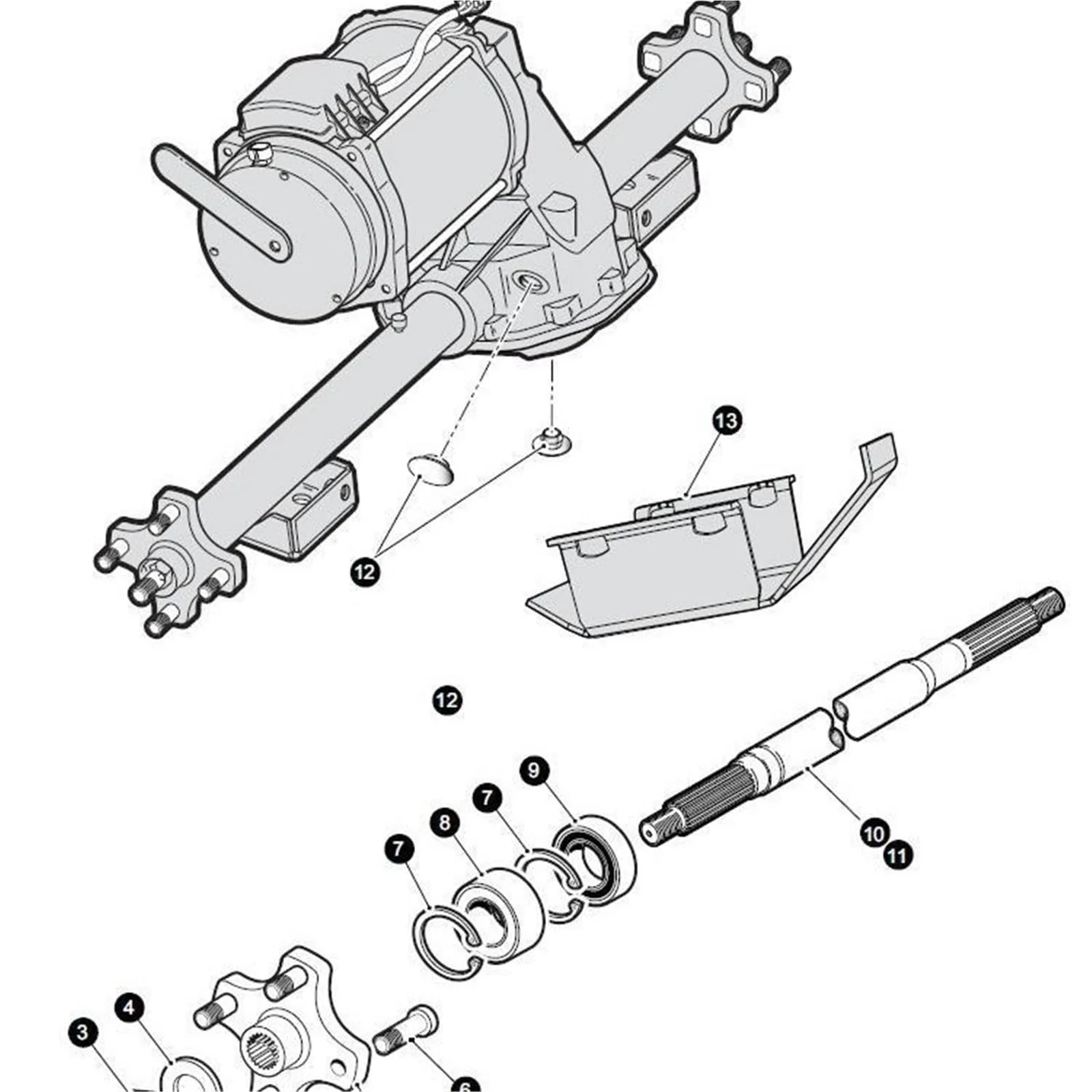 YkOHzqFHC Golf Cart Electric Vehicle Flange image 4