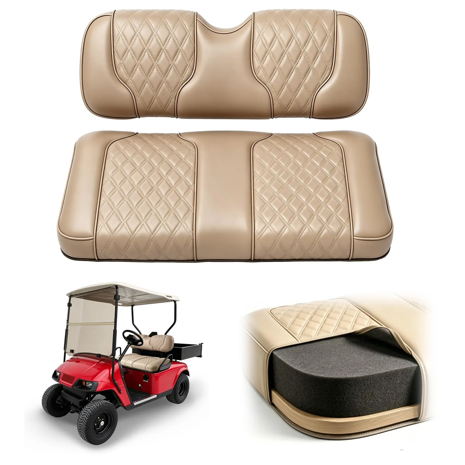 Kistrba Seat Bottom & Backrest Kit for EZGO TXT Medalist