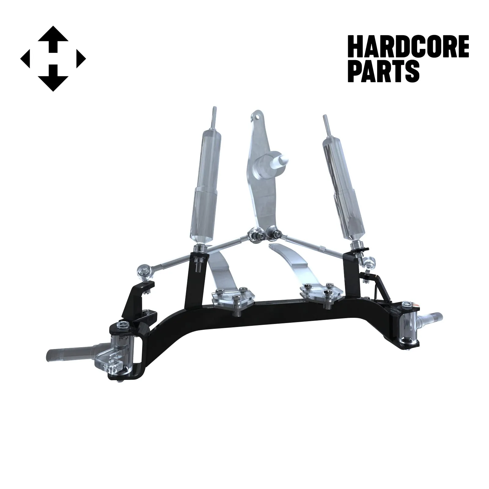 Hardcore Parts 4in Lift Kit for EZGO TXT Gas 1994.5-2001.5 image 2