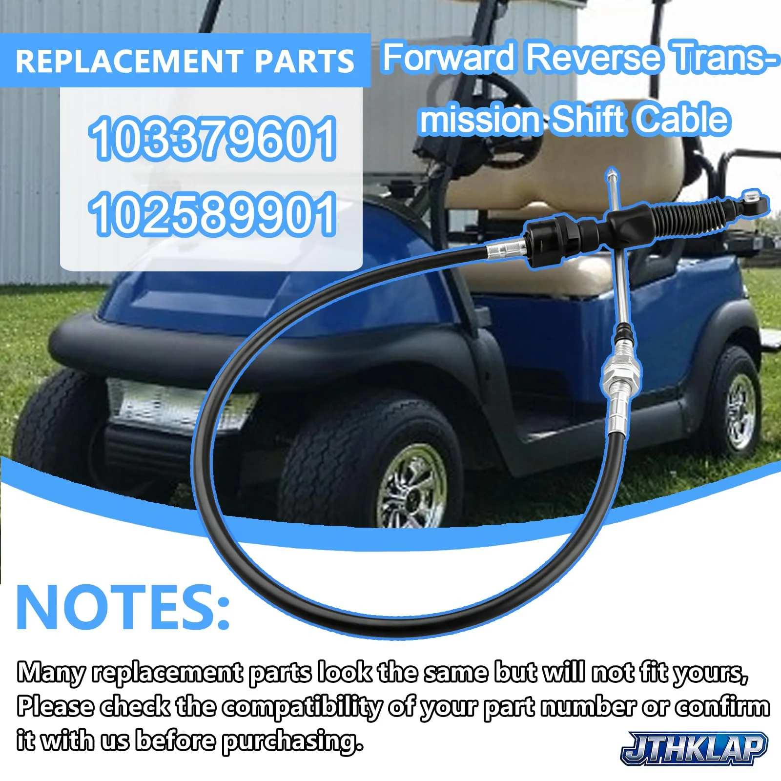 JTHKLAP Shift Cable for Club Car Precedent 103379601 image 2