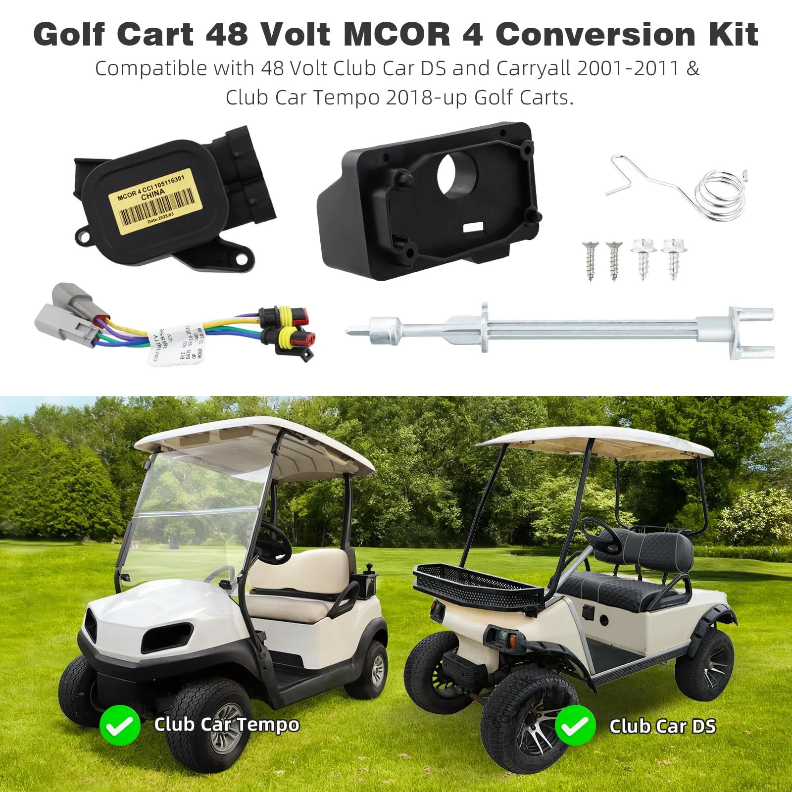 Roykaw MCOR 4 Kit for Club Car 48V Golf Carts image 2
