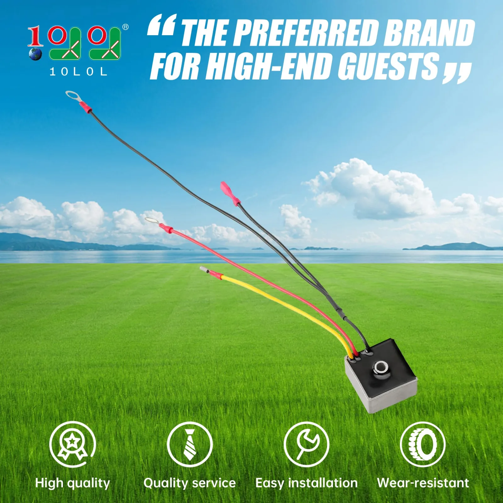10L0L Voltage Regulator Rectifier for Club Car DS & Carryall image 2
