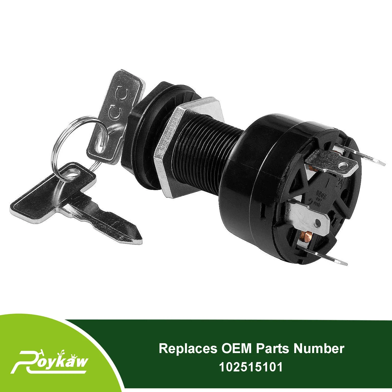 Roykaw Ignition Switch and Key for Club Car Precedent Gas image 2