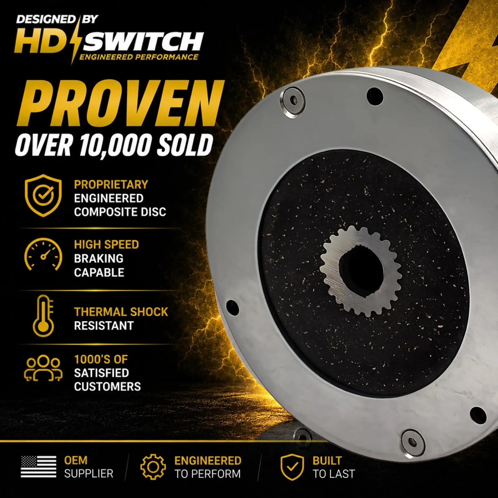 HD Switch High-Performance Motor Brake for E-Z-GO RXV image 2