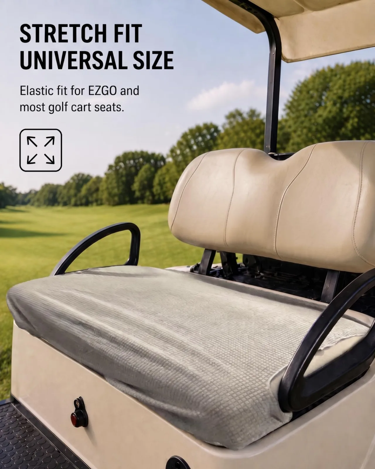 TOVICE Universal 2-Person Golf Cart Seat Cover image 2