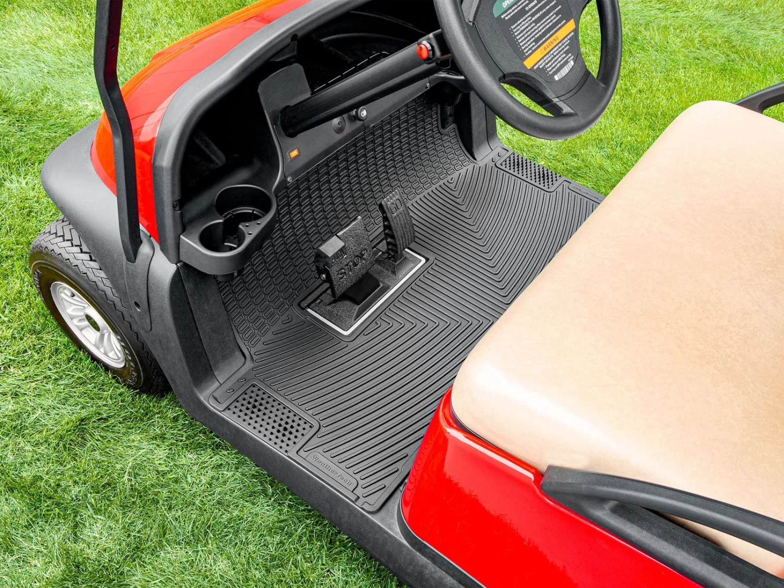 WeatherTech W598 Golf Cart Floor Mat for E-Z-GO image 2
