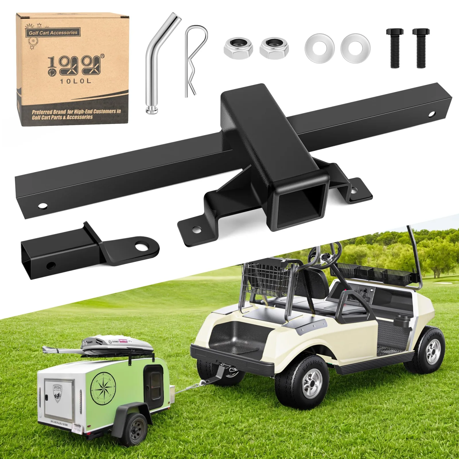 10L0L Trailer Hitch for Club Car DS Golf Carts