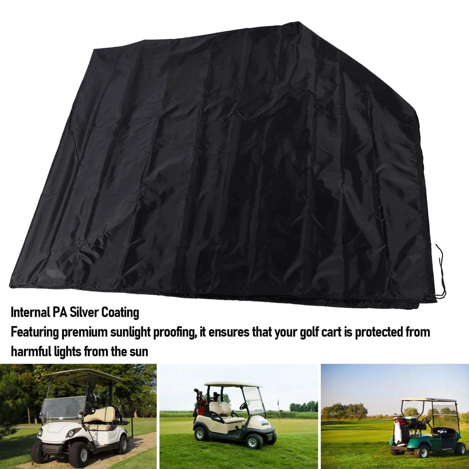 TianfuSpanda Golf Cart Cover — Oxford Cloth, 95.3 x 48.0 x 66.1 in image 3