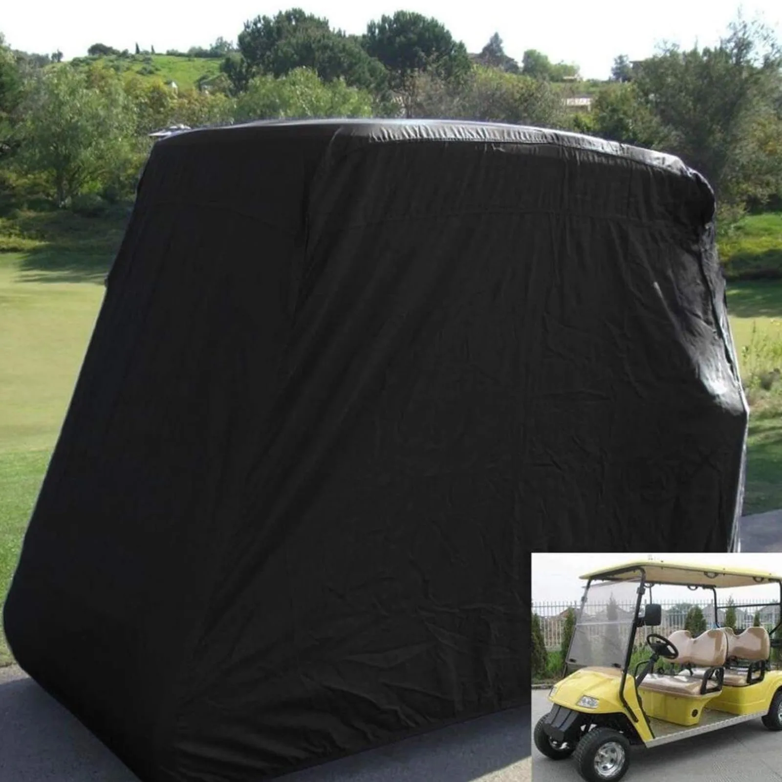 TianfuSpanda Golf Cart Cover — Oxford Cloth, 95.3 x 48.0 x 66.1 in