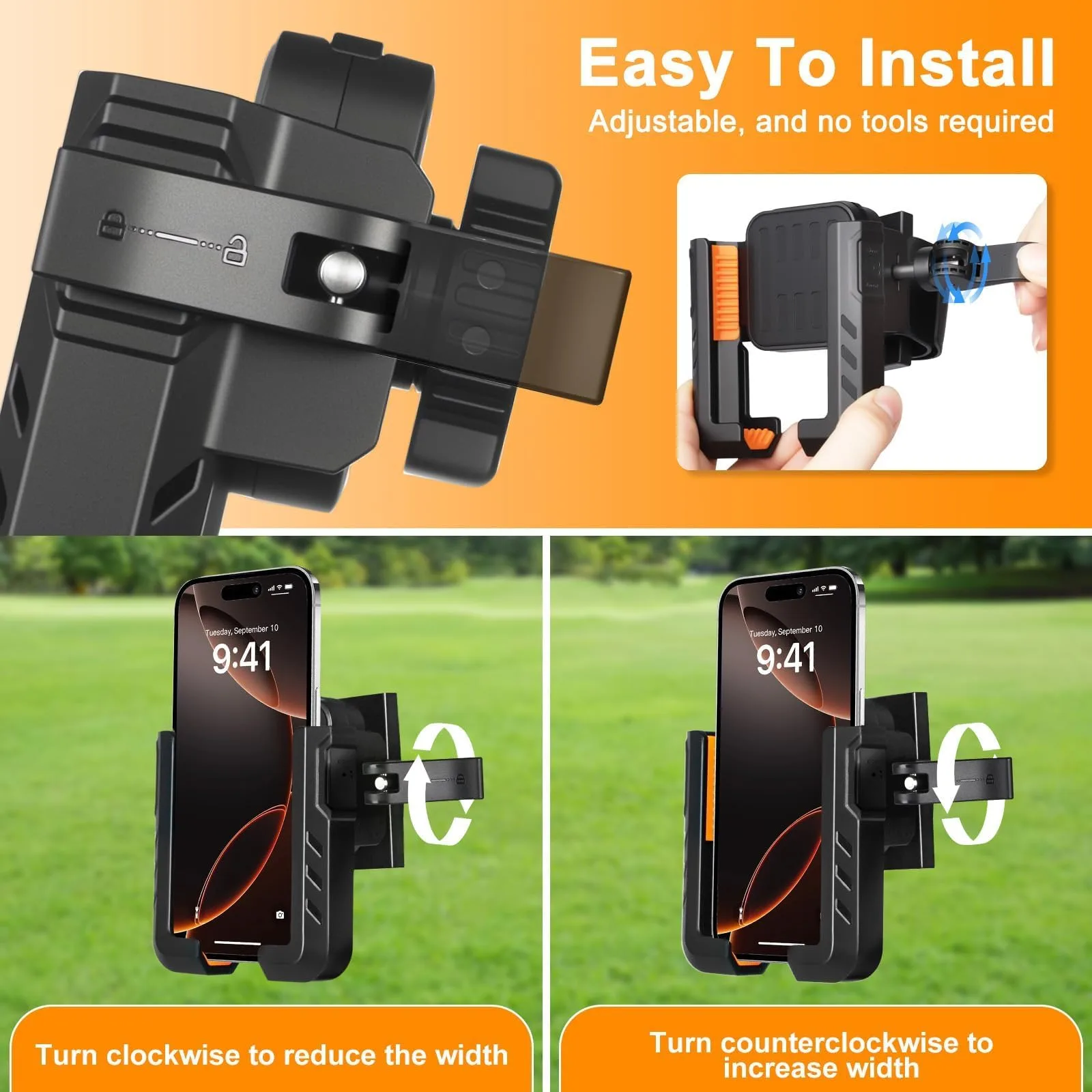 RIZINKART Magnetic Golf Cart Phone Holder image 4