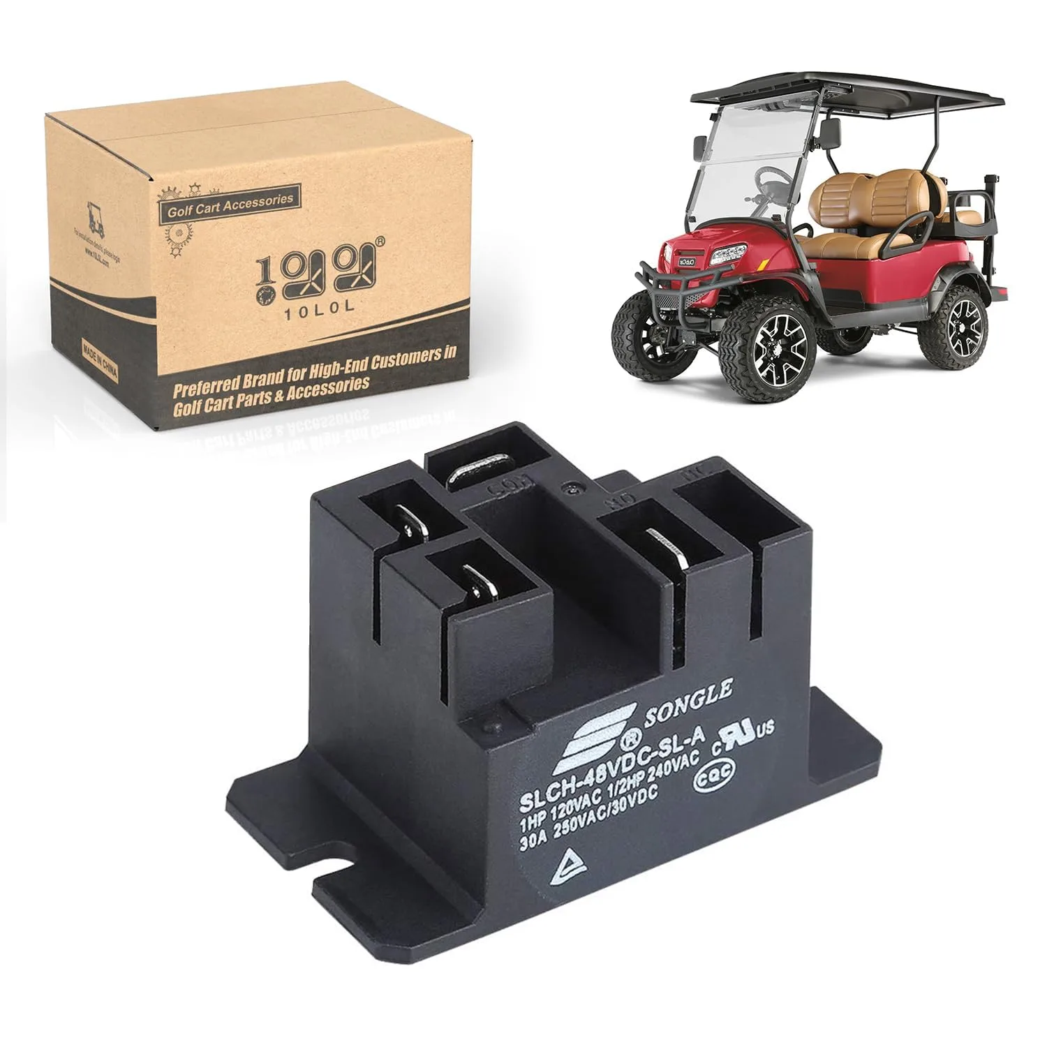 10L0L 30A 48V Relay for Club Car Power Drive Chargers
