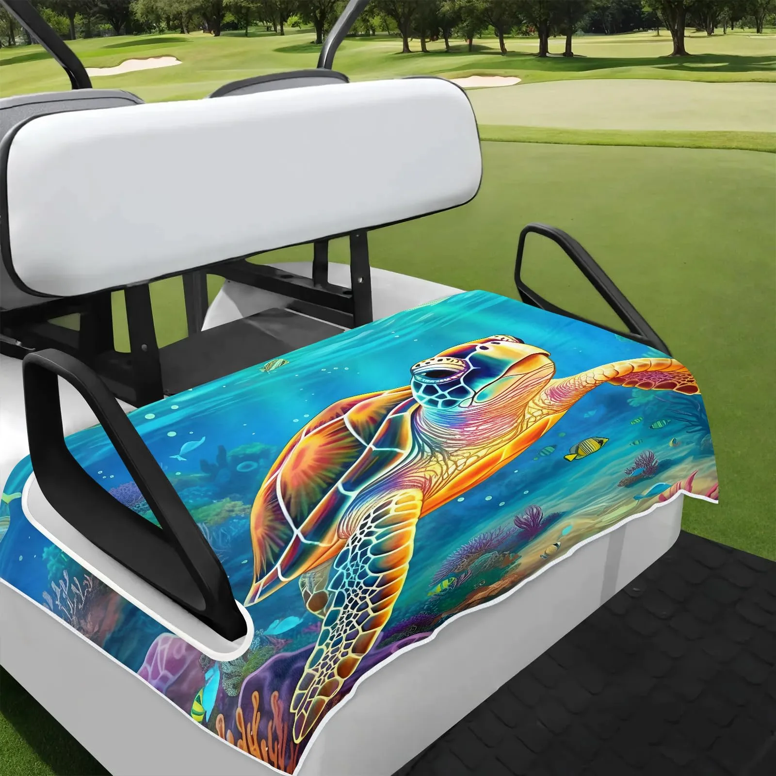 Tiveruda Golf Cart Seat Cover for Double Seats 51 x 31 in