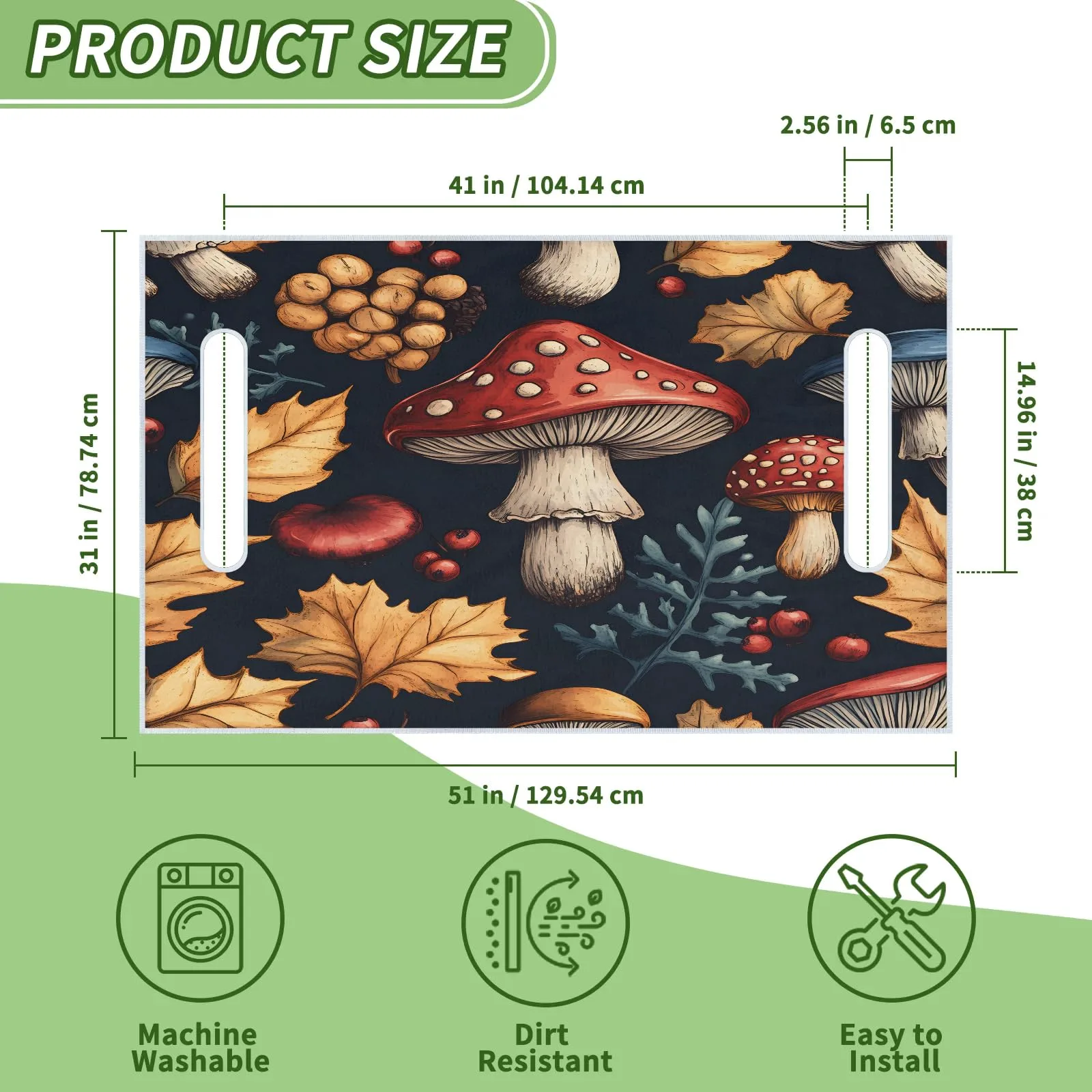 Tiveruda Golf Cart Seat Cover for Double Seats, 51 x 31 in image 2