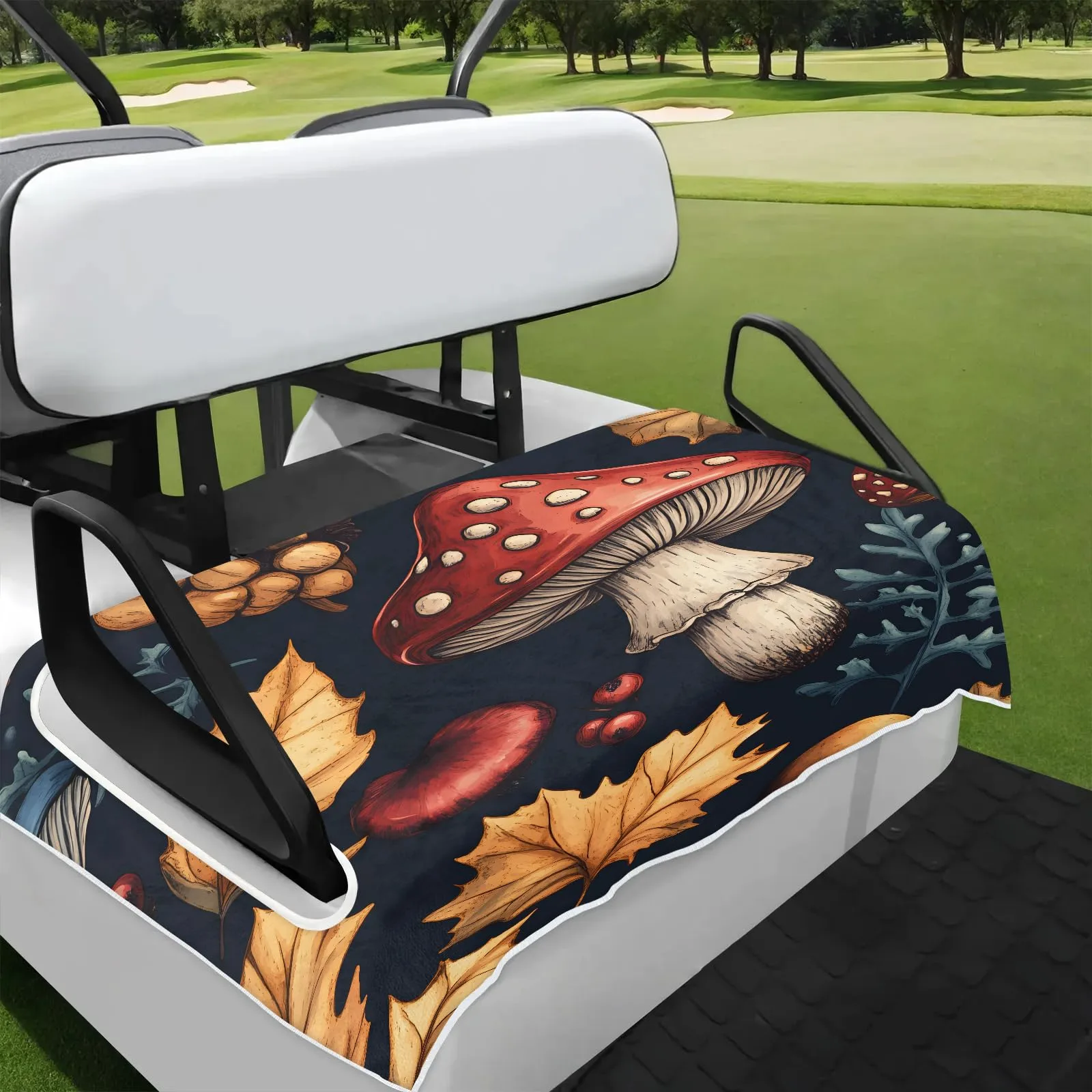 Tiveruda Golf Cart Seat Cover for Double Seats, 51 x 31 in