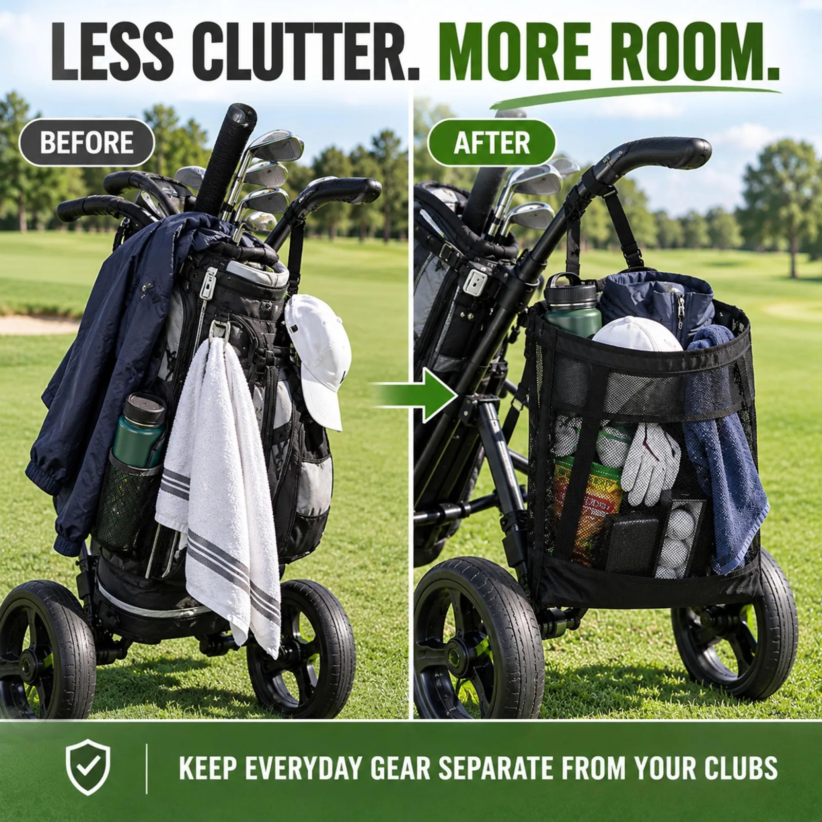 Generic Push Cart Storage Bag — Compatible with Big Max Autofold X image 2