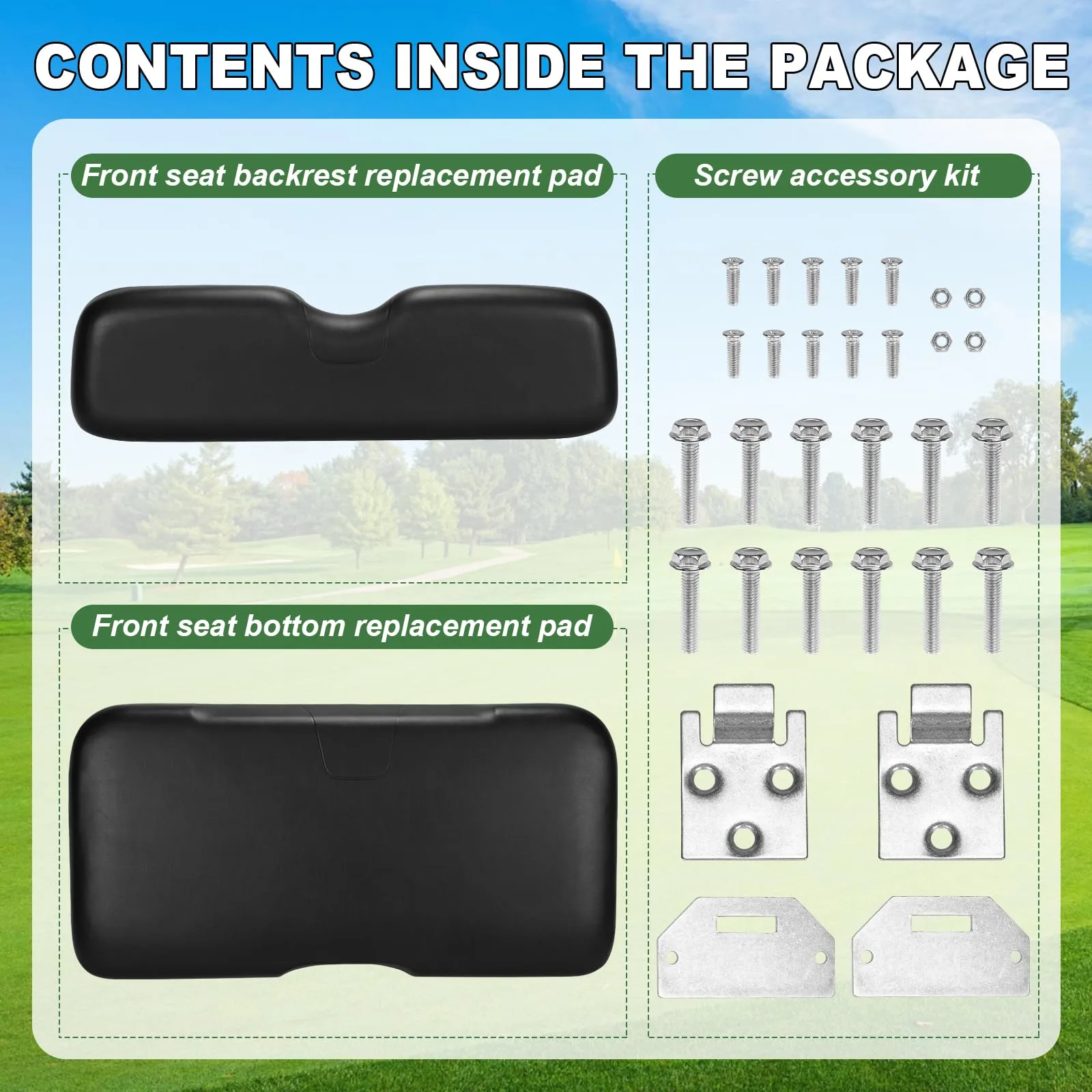 Generic Front Seat Cushion for E-Z-GO RXV (2008+), Part 1sn5al5hs6fa6lq9rq7D01 image 3