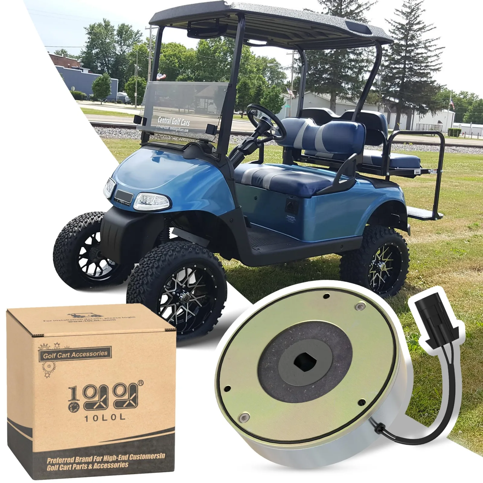 10L0L Motor Brake for E-Z-GO RXV 48V Golf Carts image 2